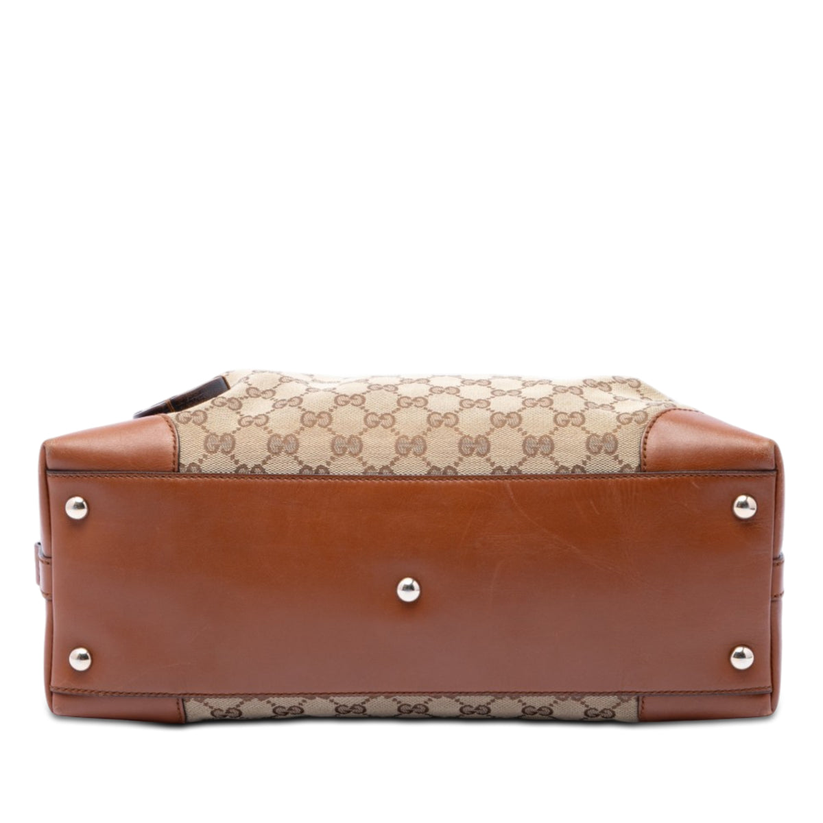 Gucci GG Canvas Brick Lane Satchel Beige