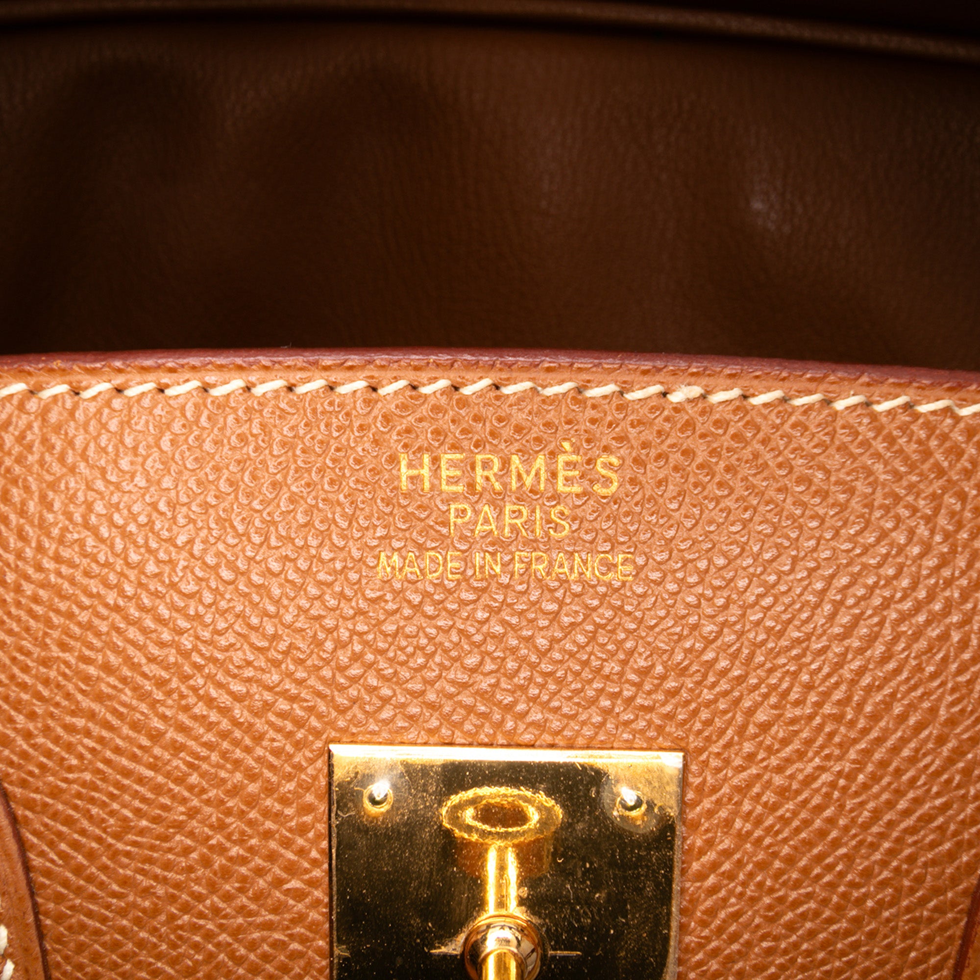 Hermès Courchevel Birkin Retourne 35 In Brown