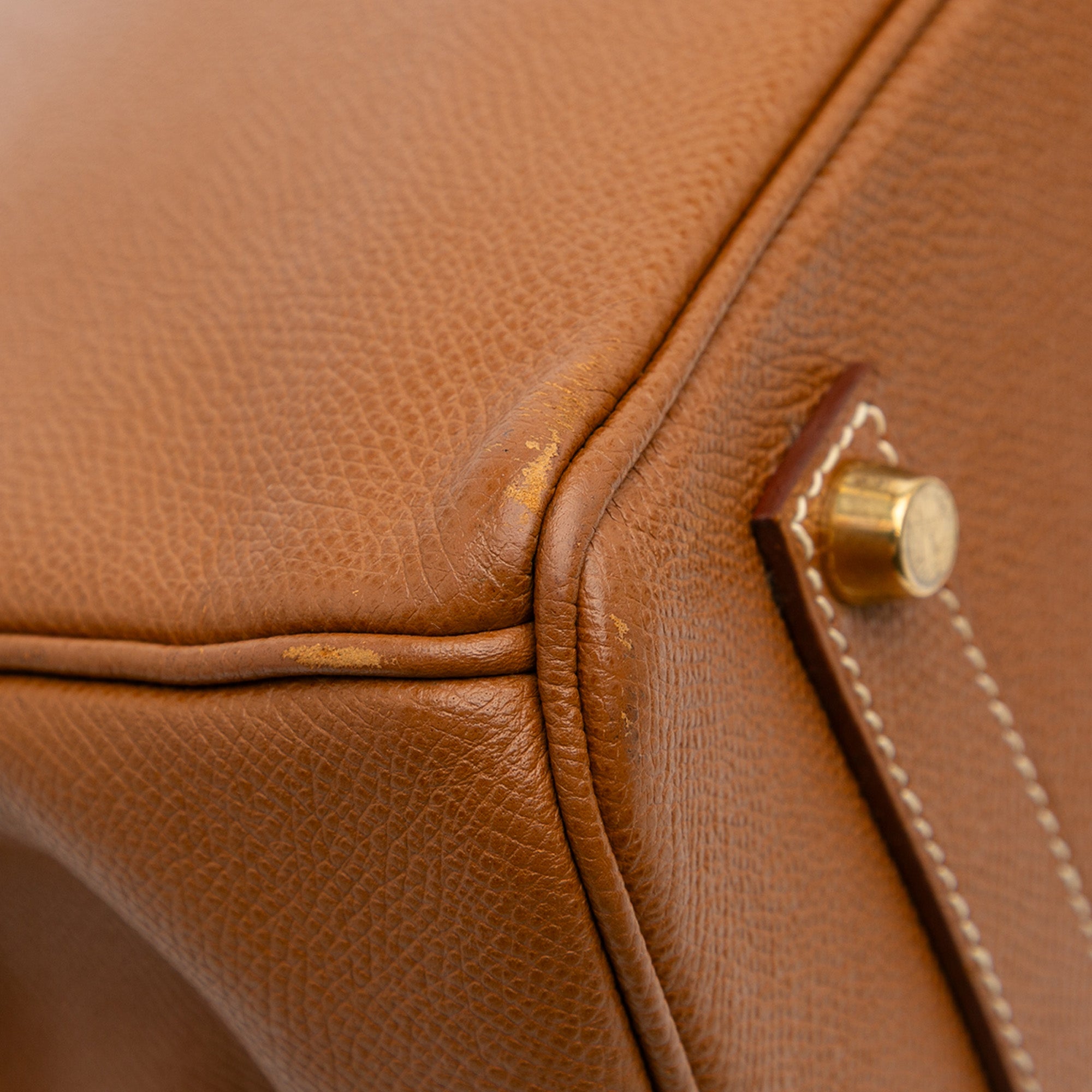 Hermès Courchevel Birkin Retourne 35 In Brown