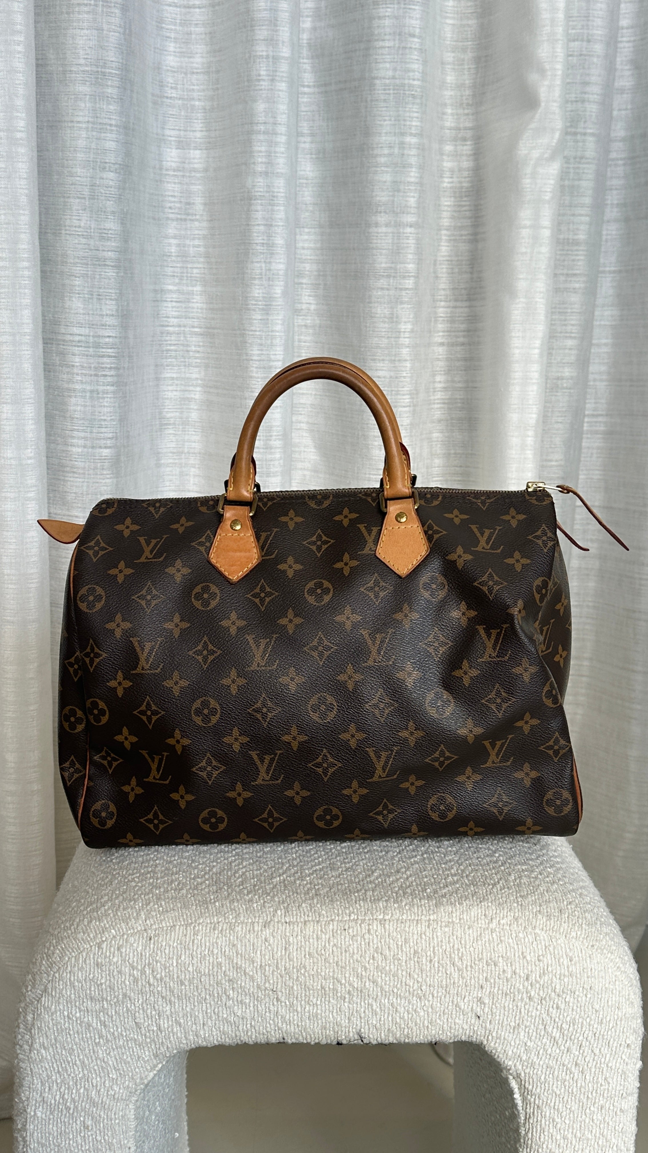 LOUIS VUITON MONOGRAM SPEEDY 35 IN BROWN