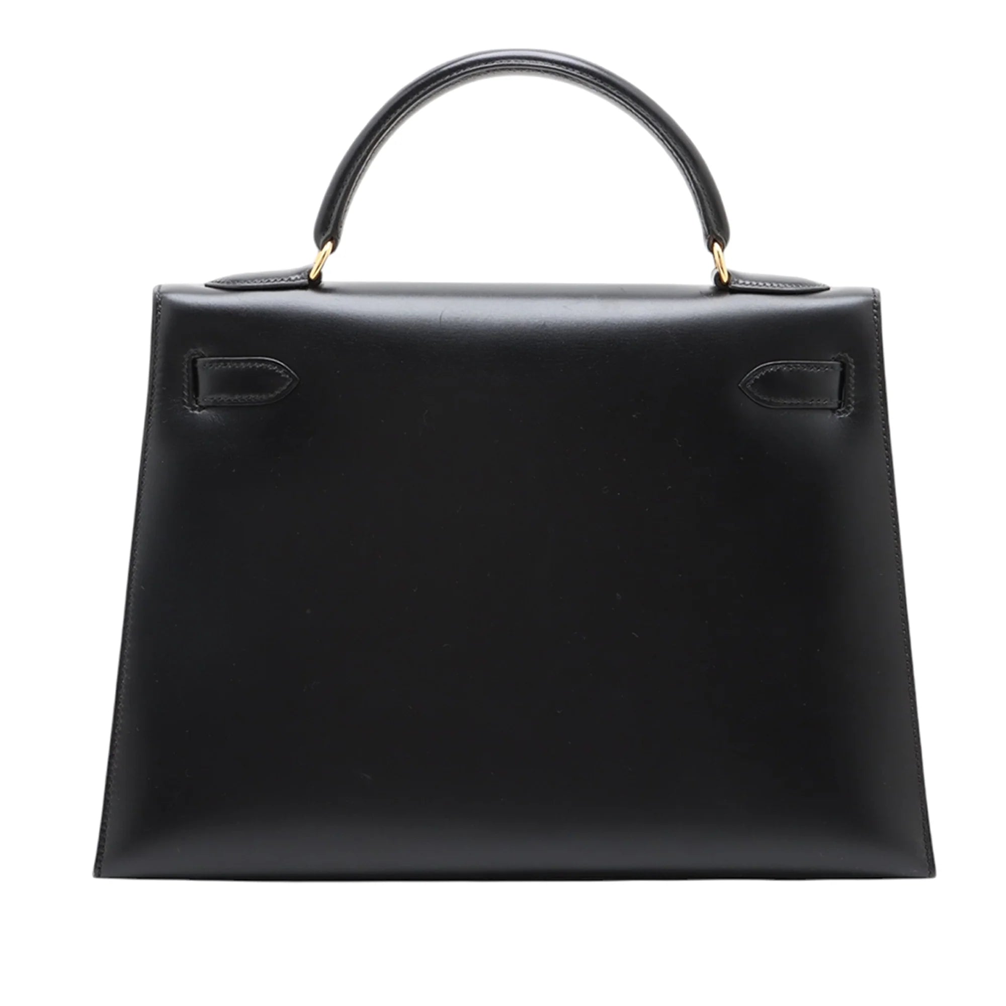 Hermès Kelly 32 Sellier Box Calf In Black
