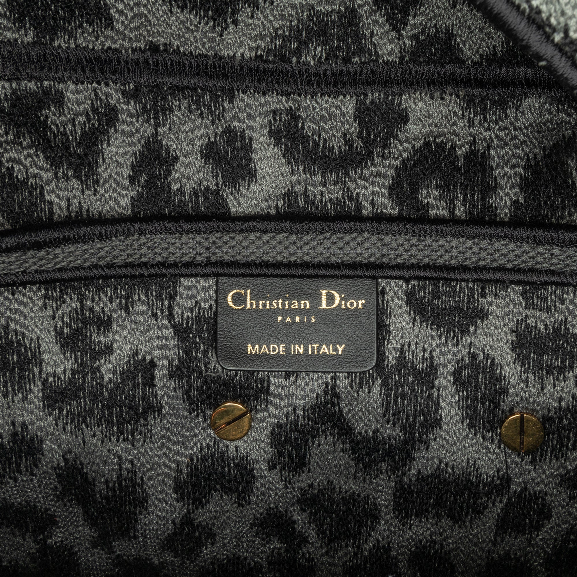 Dior Canvas Mizza Saddle Bag