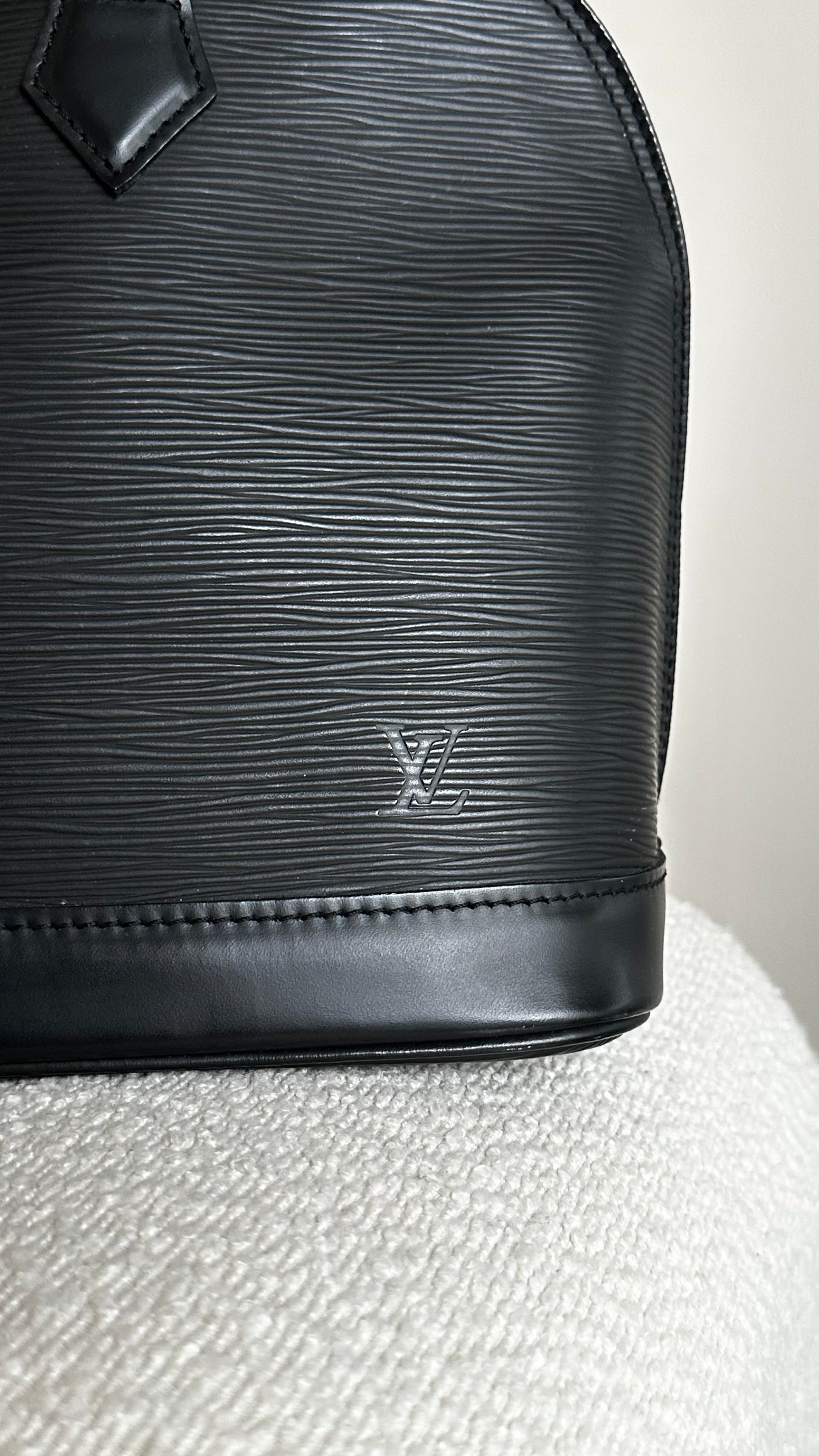 Louis Vuitton Epi Leather Alma PM Bag In Black