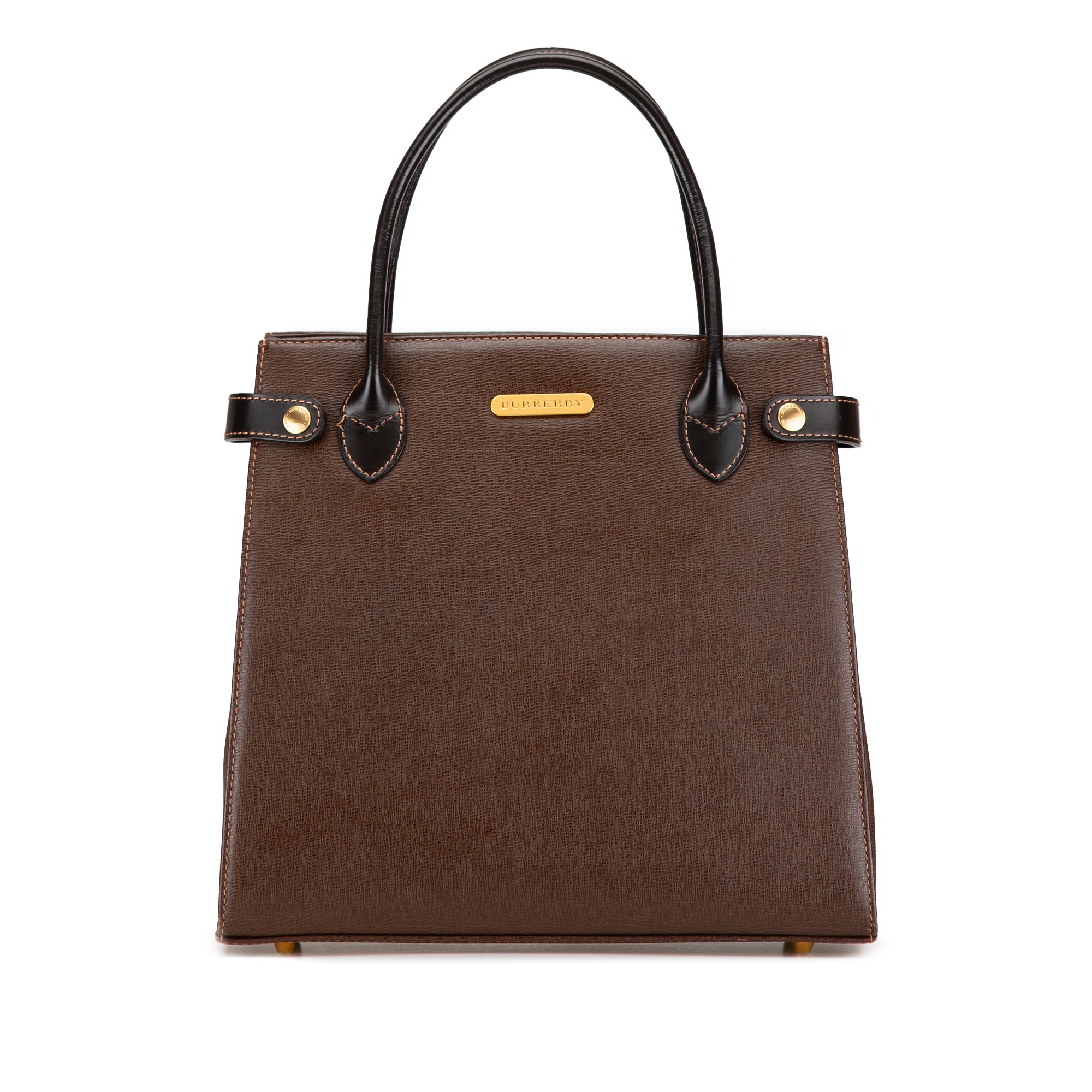 Burberry Leather Handbag In Brown