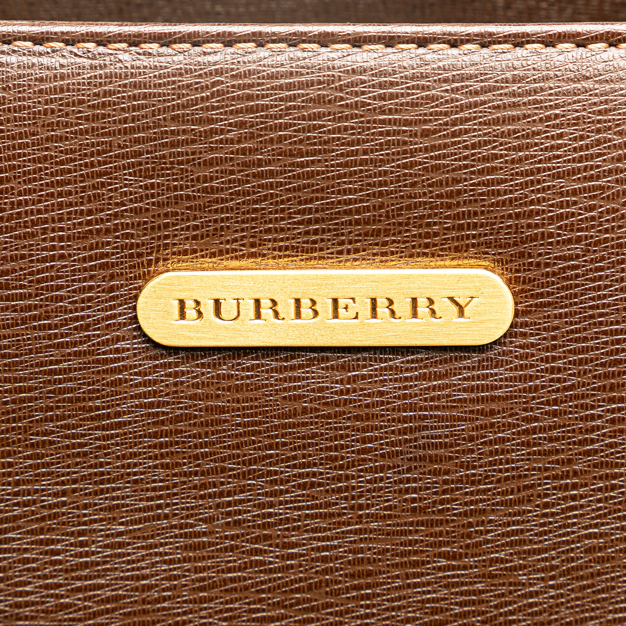 Burberry Leather Handbag In Brown