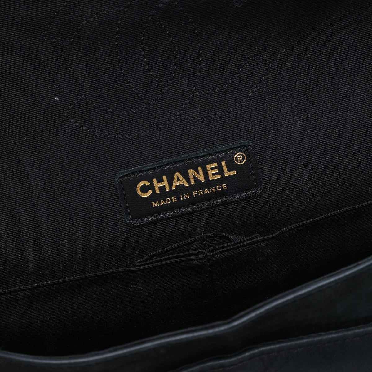 Chanel Medium Classic Bicolor Caviar and Iridescent Calfskin Double Flap in Black