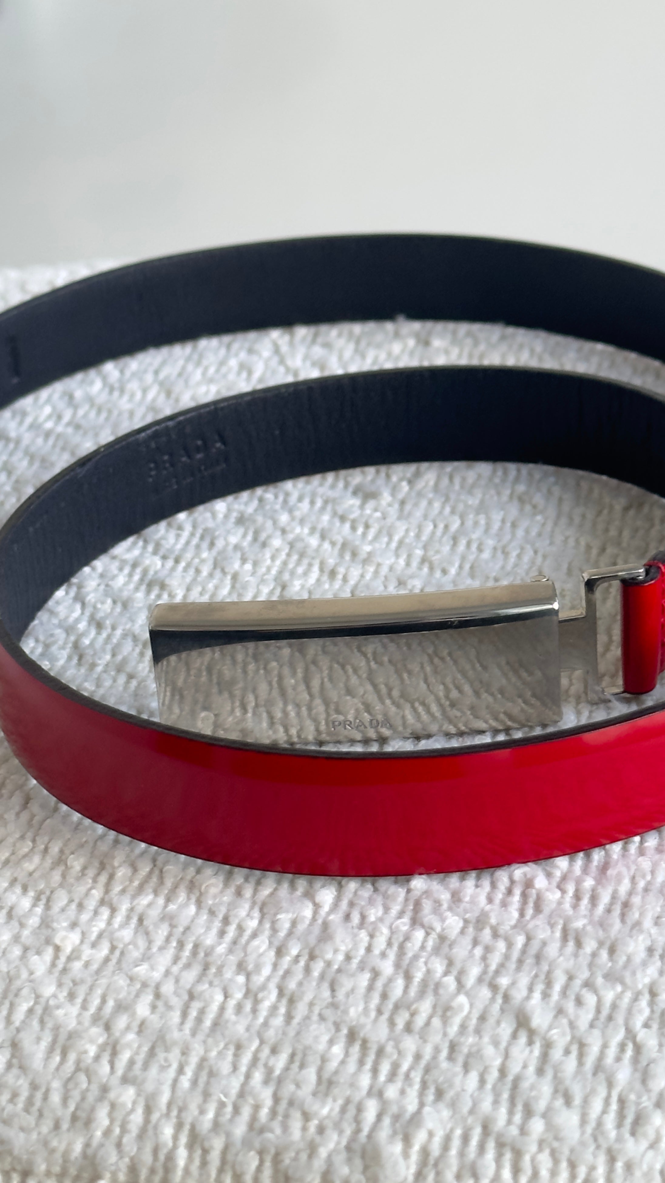 PRADA BELT IN RED
