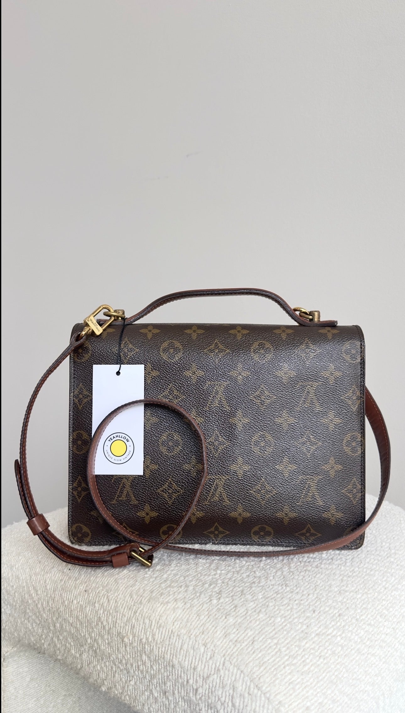 LOUIS VUITTON MONOGRAM MONCEAU BAG IN BROWN