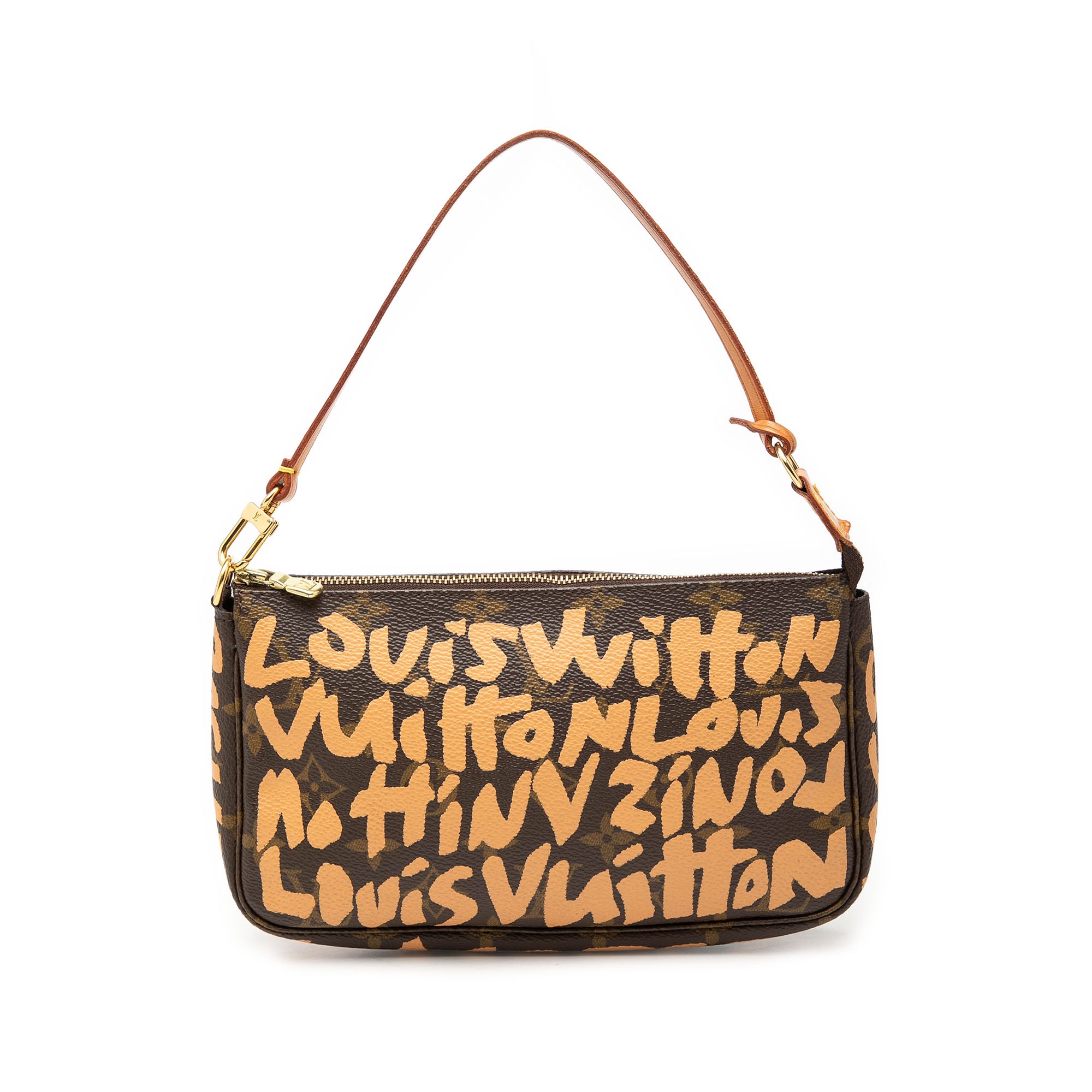 Louis Vuitton Stephen Sprouse Monogram Graffiti Pochette Accessoires Brown
