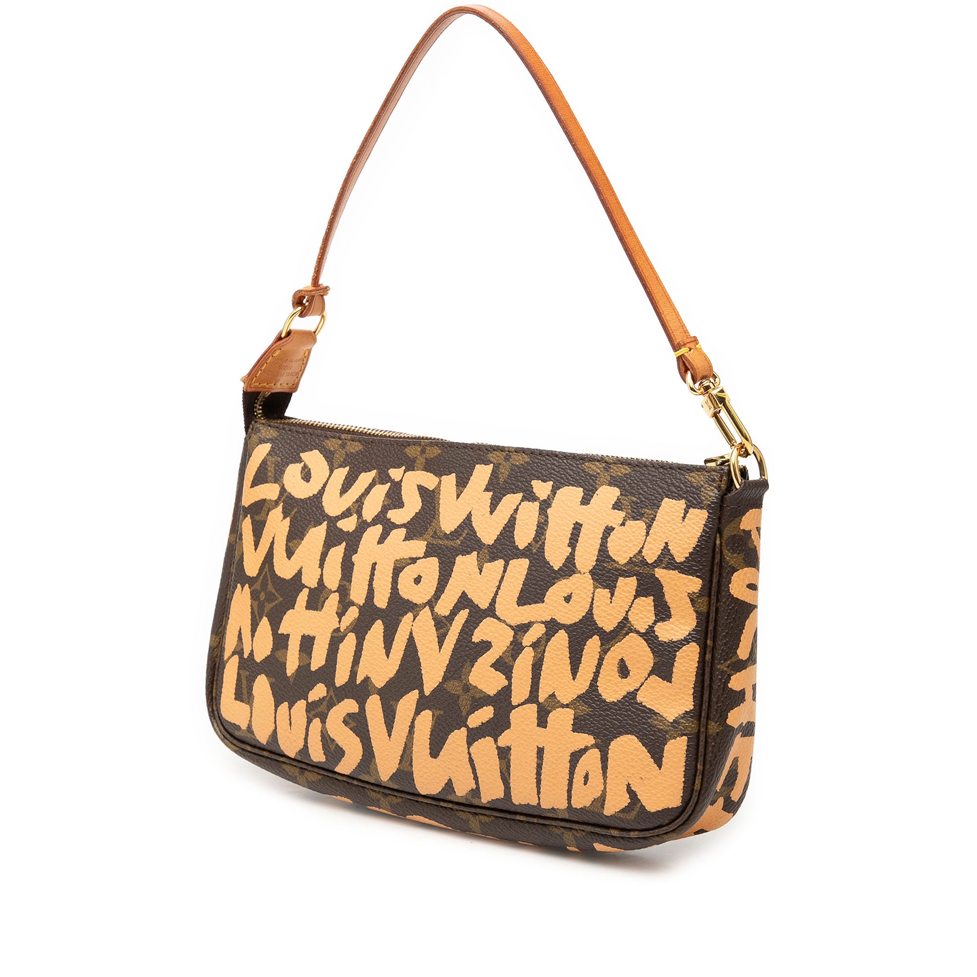 Louis Vuitton Stephen Sprouse Monogram Graffiti Pochette Accessoires Brown