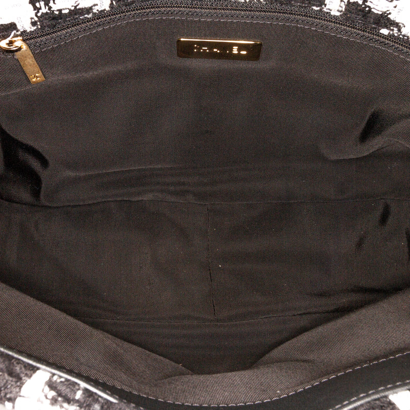 Chanel Tweed Maxi 19 Flap Bag