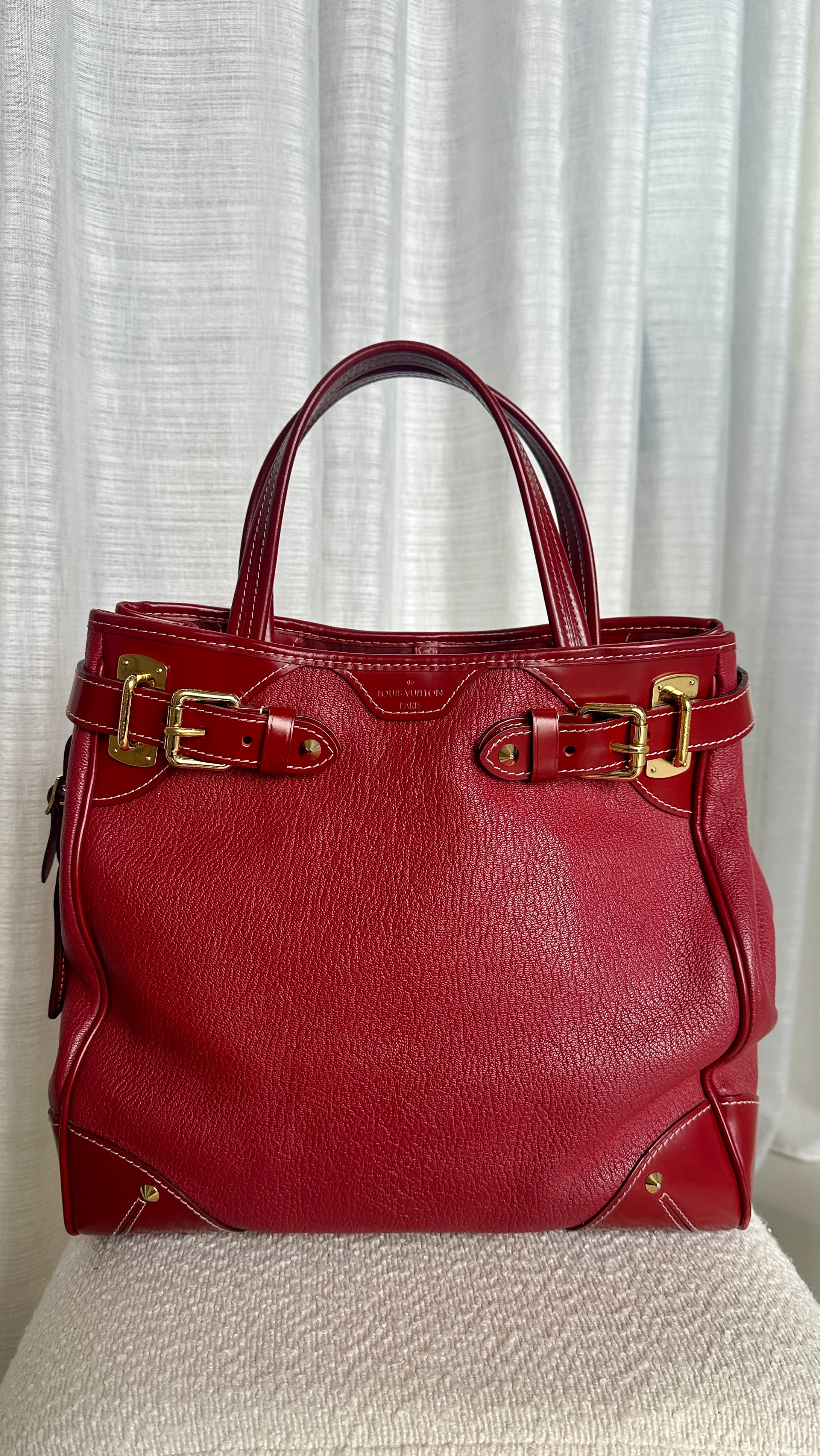 LOUIS VUITTON  SUHALI LE MAJESTUEUX TOTE BAG - IN BORDEAUX