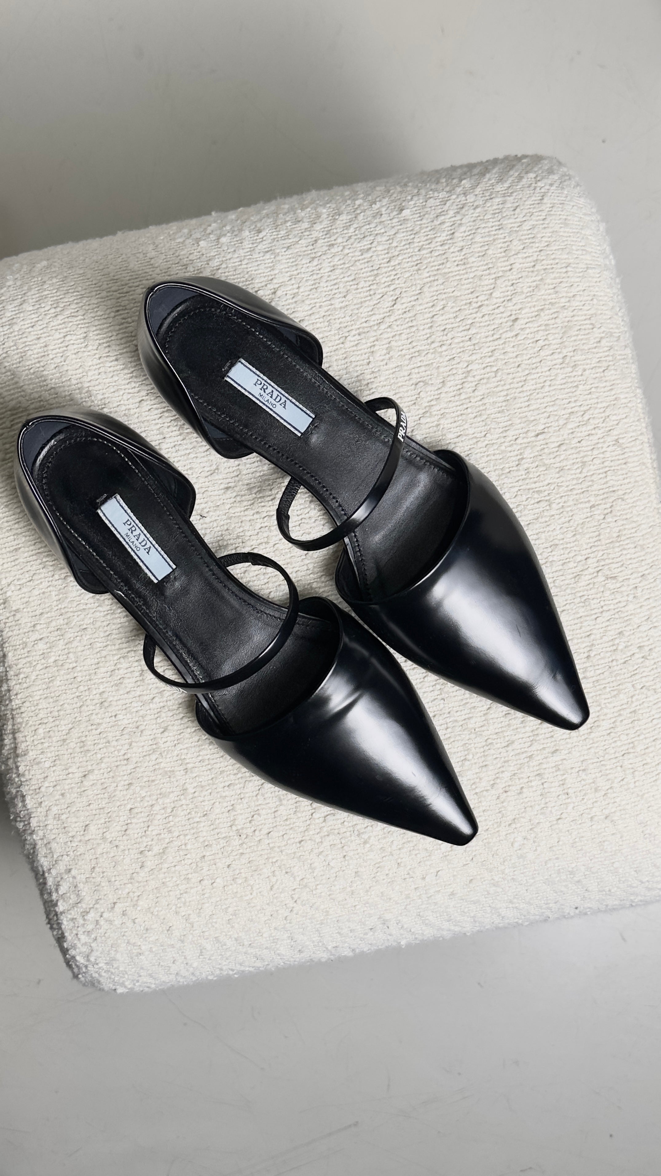 PRADA SHOES IN BLACK - SIZE 39