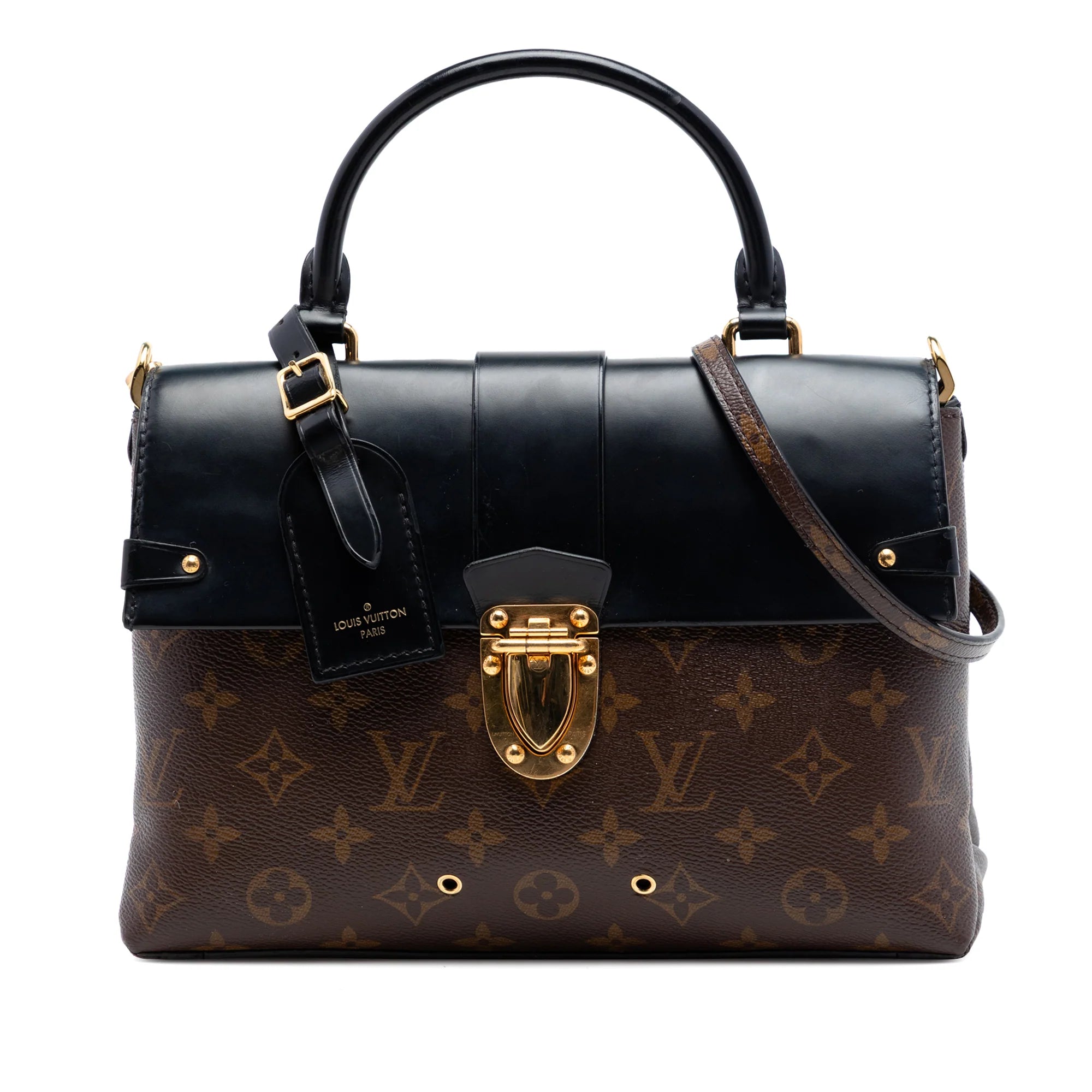 Louis Vuitton One Handle Flap Bag Monogram Canvas and Leather MM