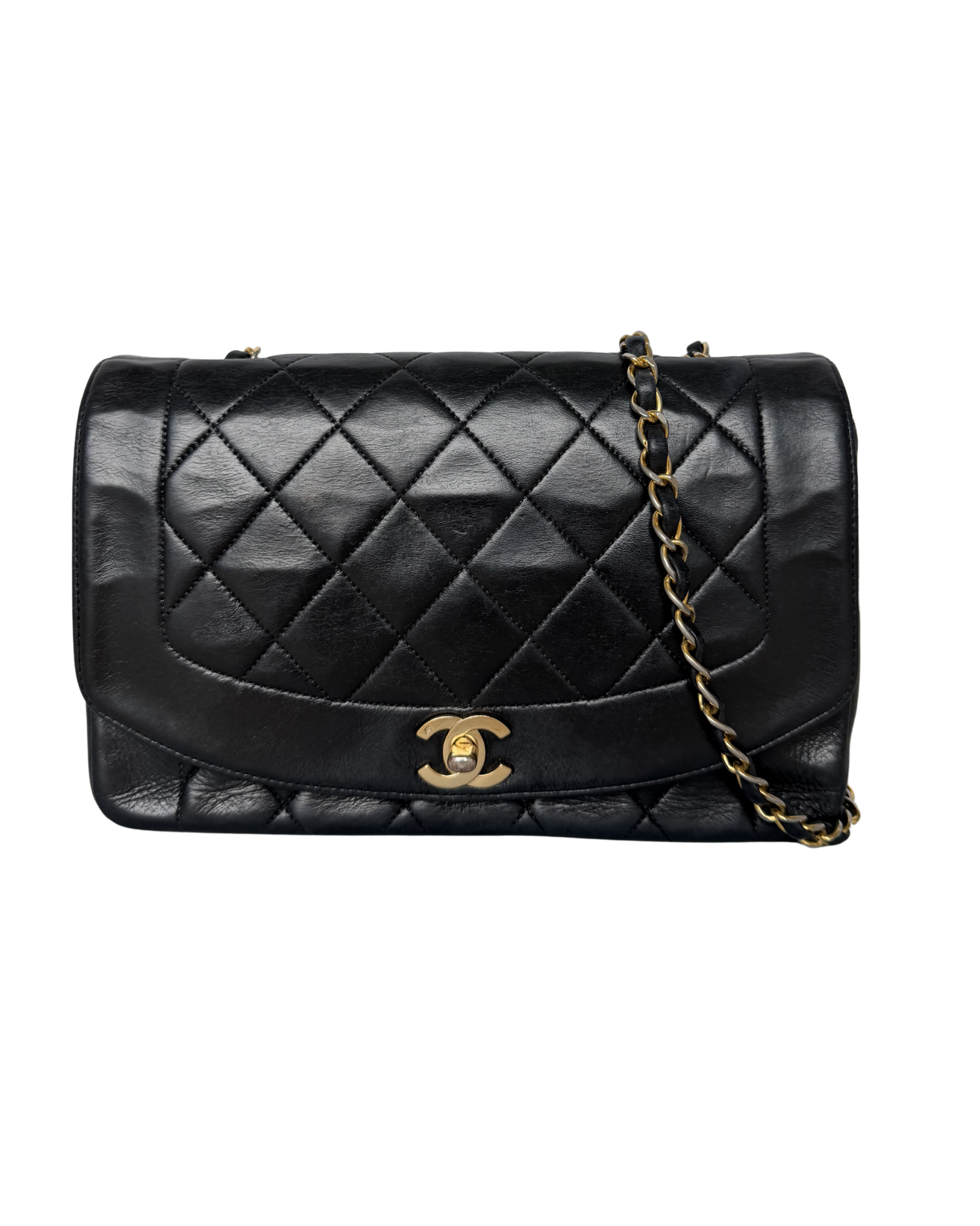 CHANEL DIANA FLAP BAG IN BLACK