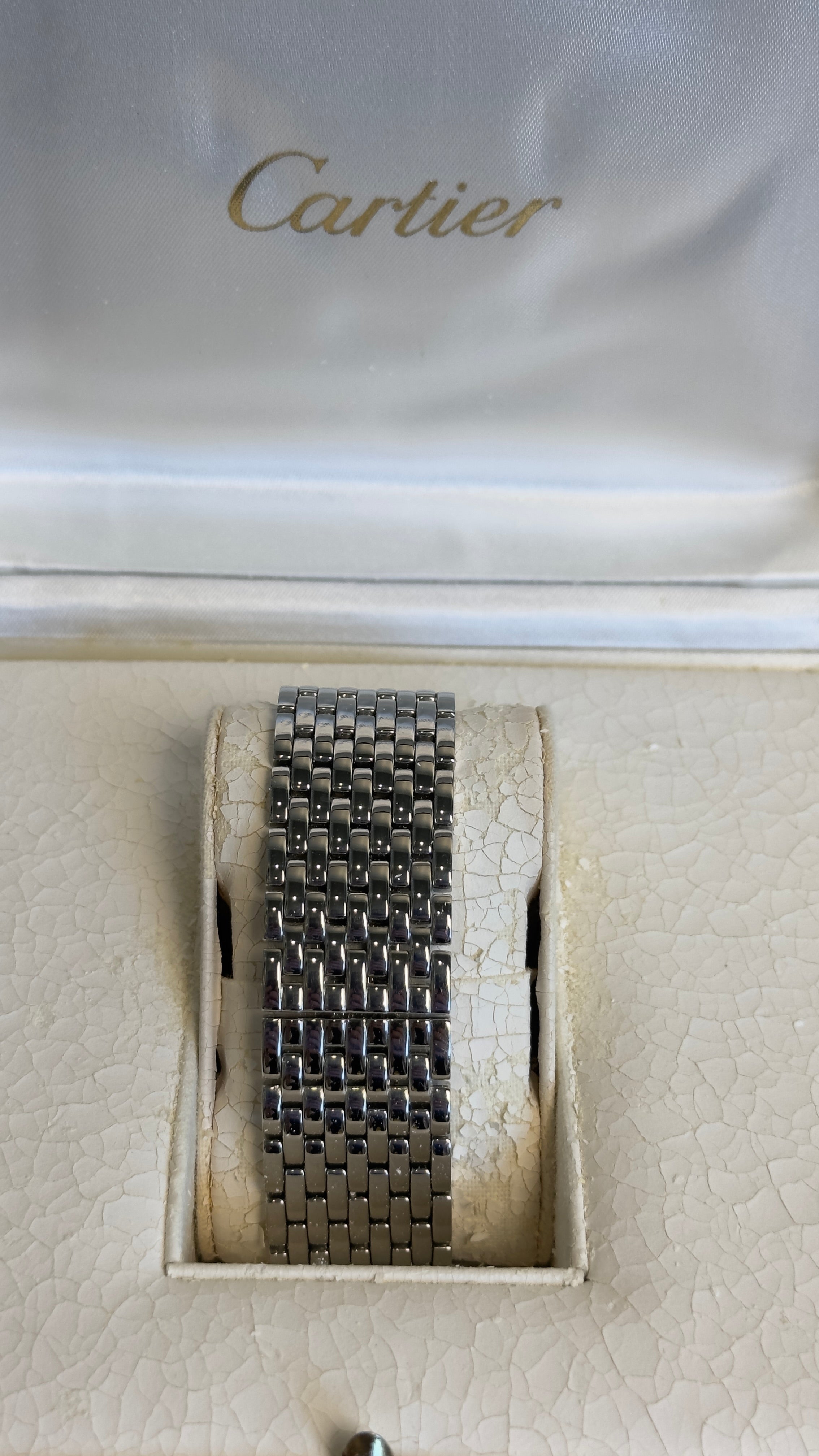 CARTIER PANTHERE RUBAN WATCH IN STEEL