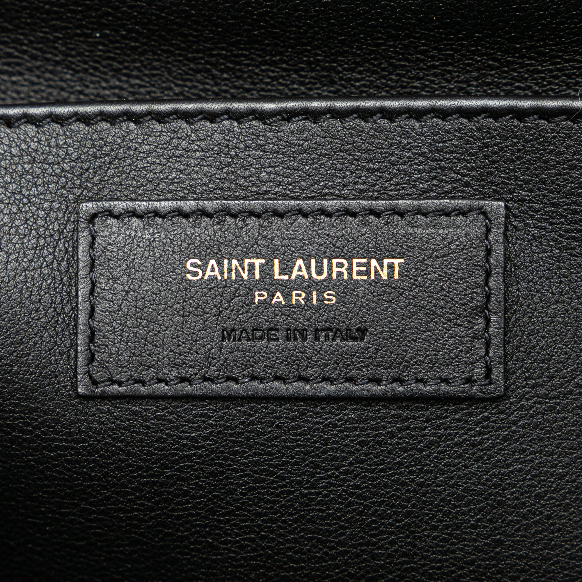 Saint Laurent Baby Leather Downtown Cabas Satchel In Black