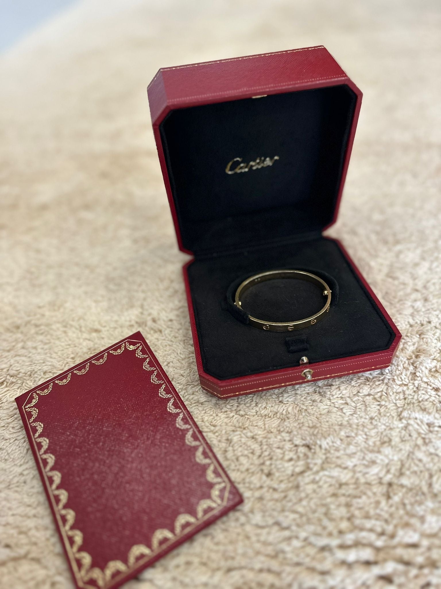 Cartier Love Bracelet In Yellow Gold - Size 17