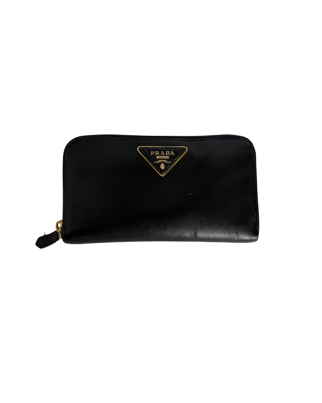 PRADA SAFFIANO LEATHER WALLET IN BLACK