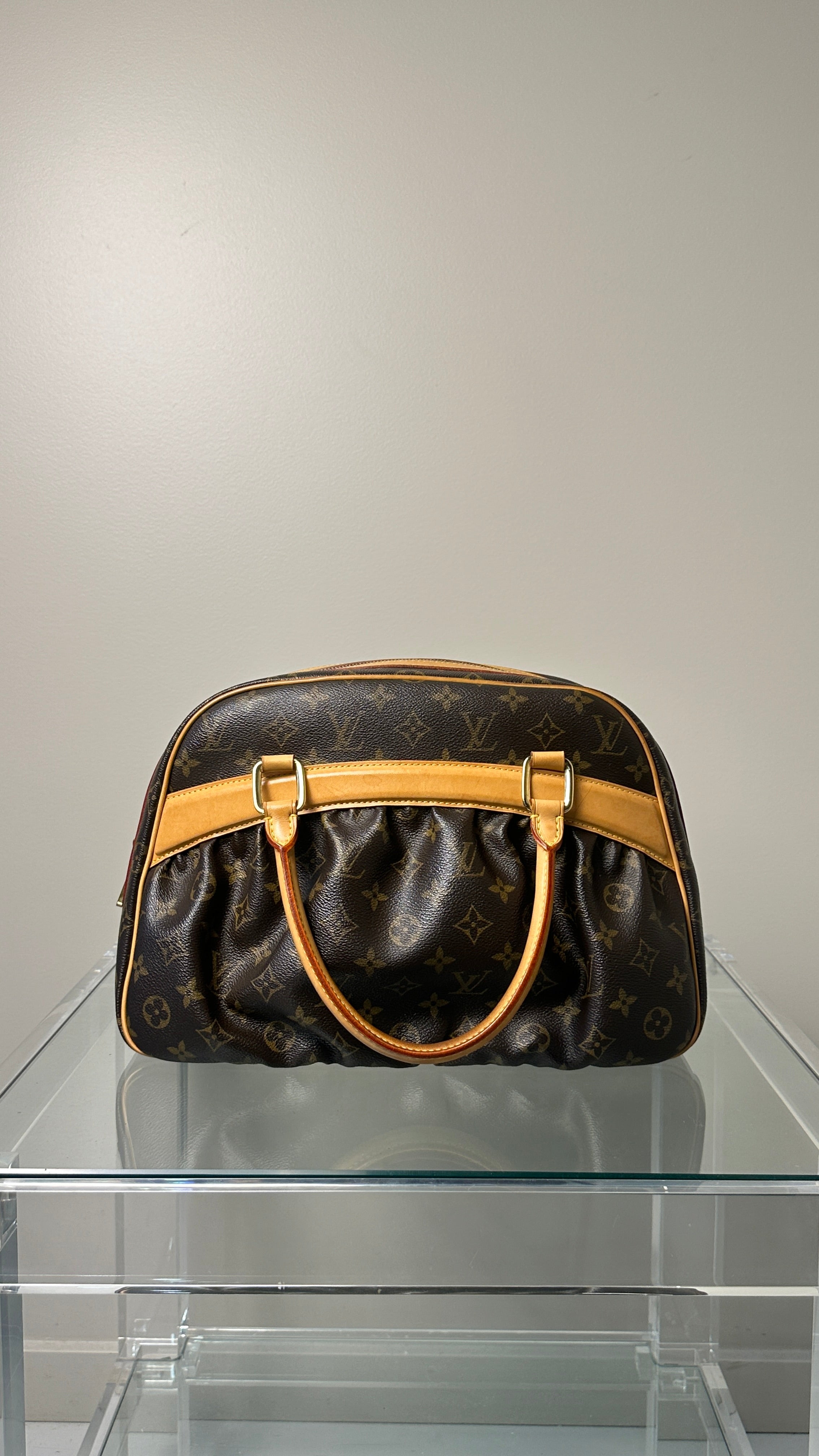 LOUIS VUITTON VINTAGE MONOGRAM HANDBAG IN BROWN