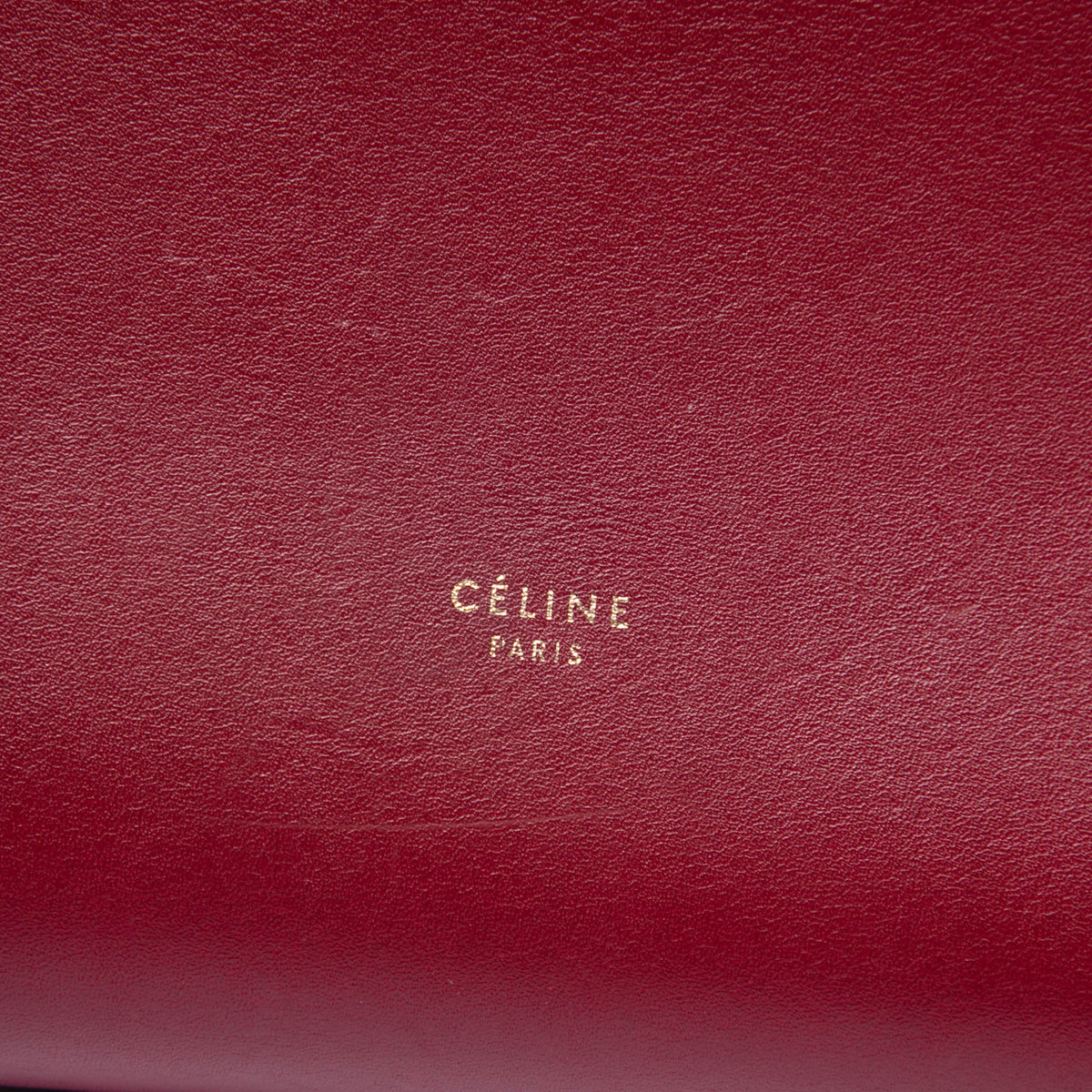 Celine Small Leather Tie Tote Bag in Red