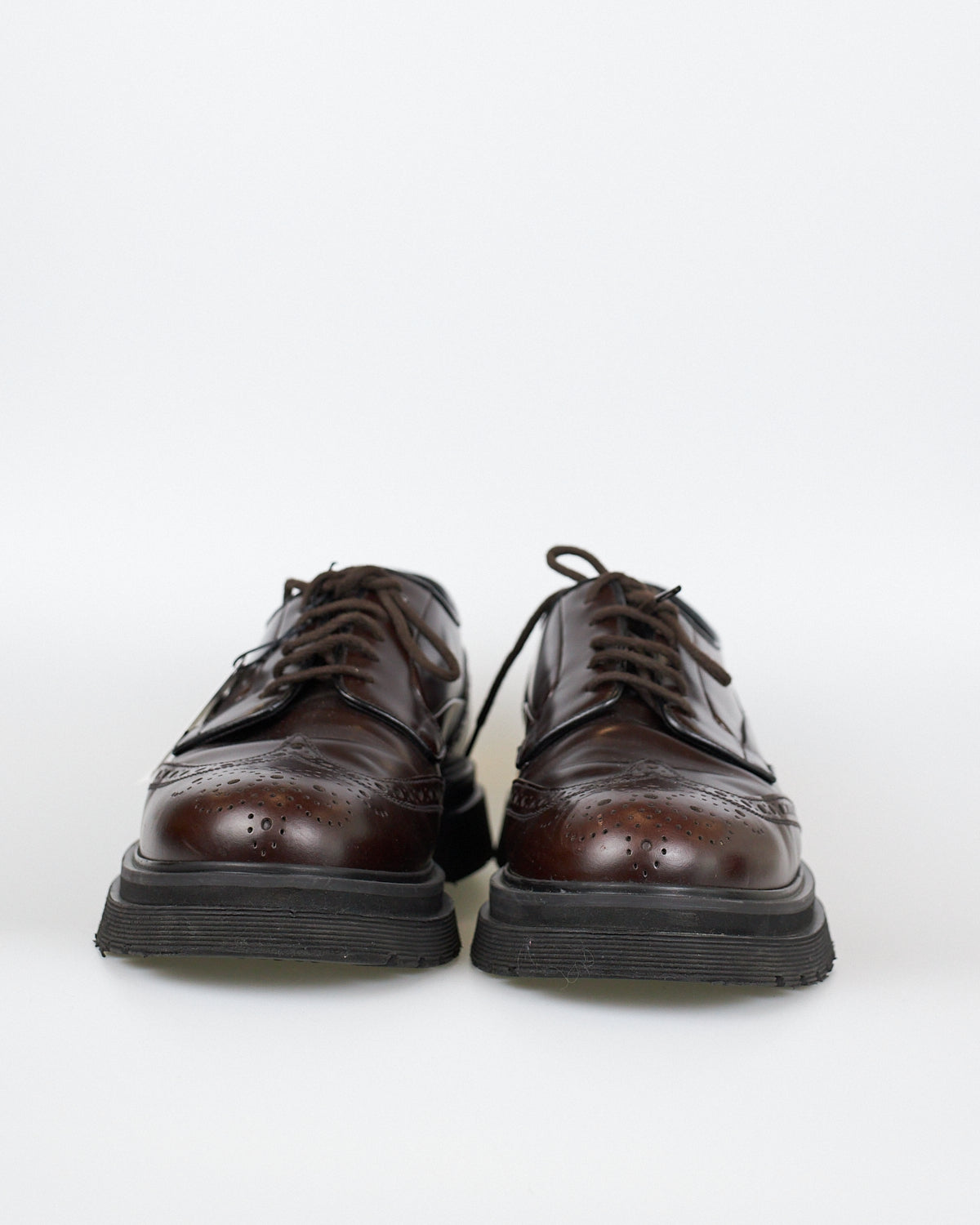 Sapatos Prada Brogues Marrons - Tamanho 43
