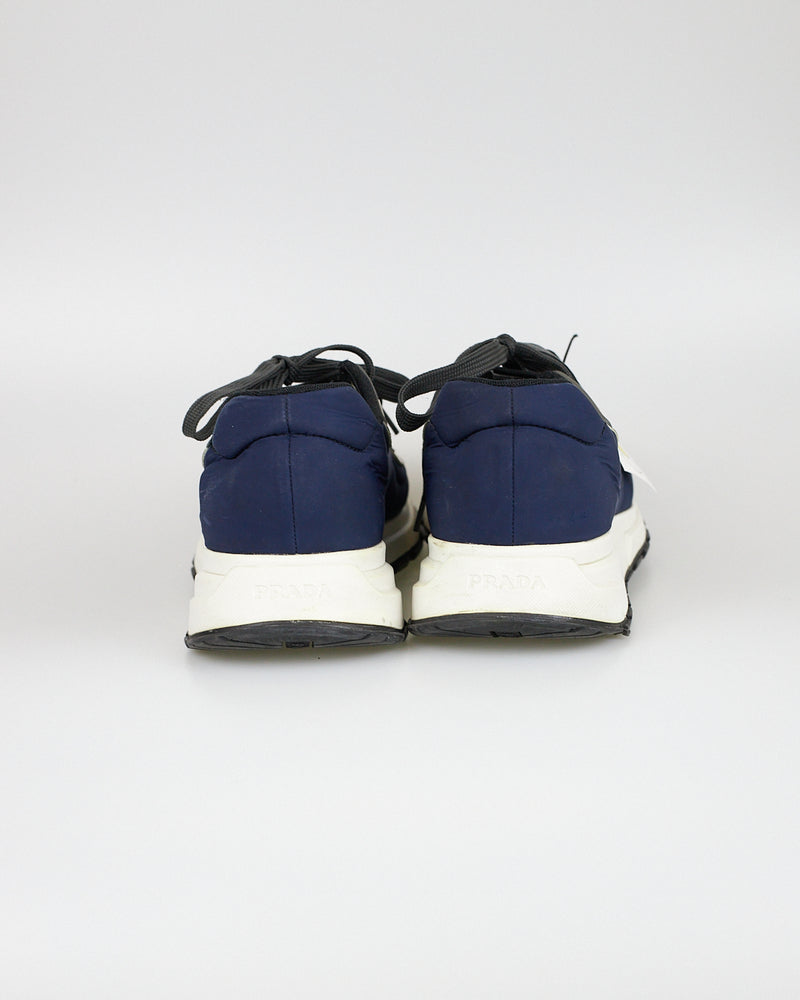 Prada navy trainers white sole - Size 43