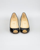 Sapatos clássicos de couro envernizado Christian Louboutin - tamanho 41
