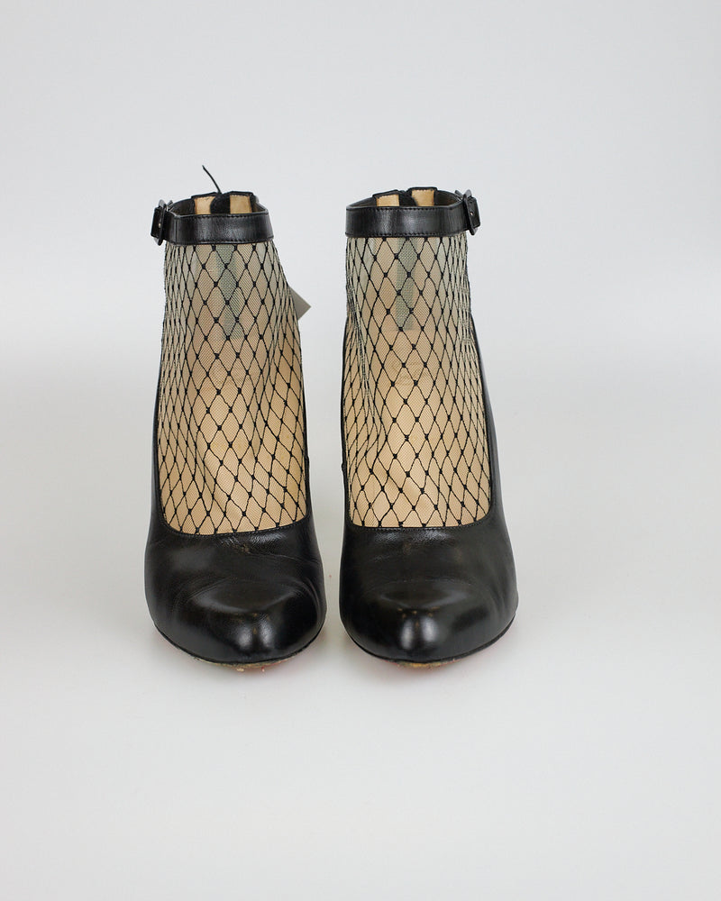 Christian Louboutin Resilissima Black Ankle Platform Heels- Size 41