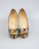 Christian Louboutin Multicolor Python Bianca Shoes - Size 41