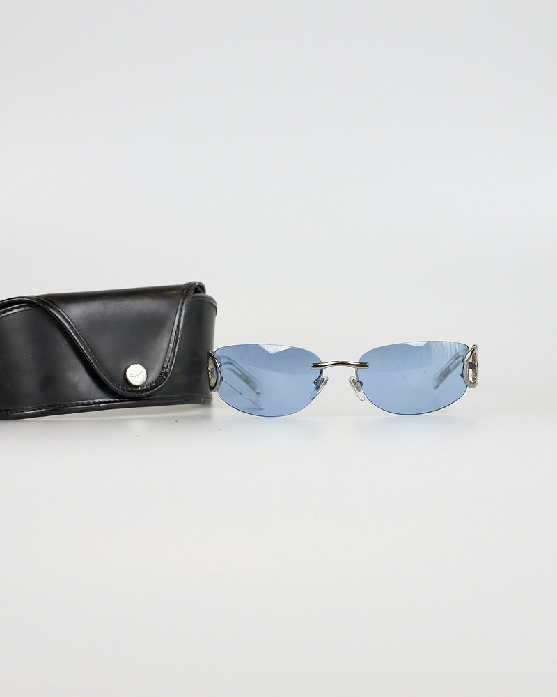 Salvatore Ferragamo Blue Vintage Sunglasses