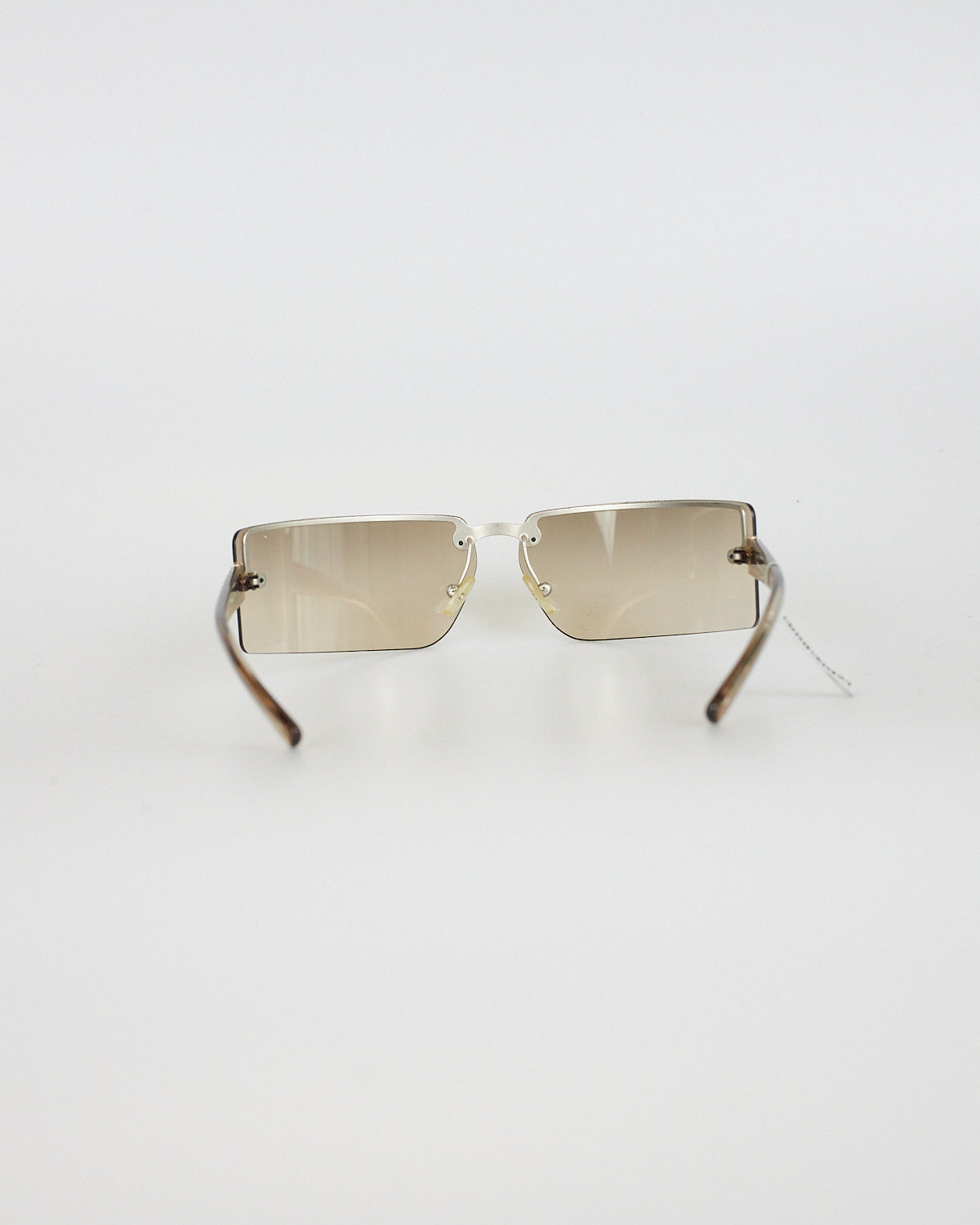 Óculos de sol vintage marrom transparente Prada