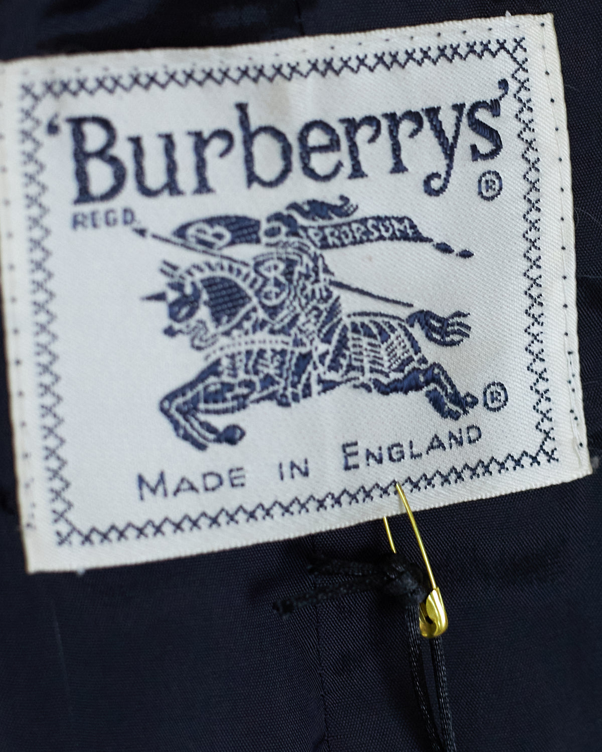 Burberry Vintage Gilet en laine bleu marine