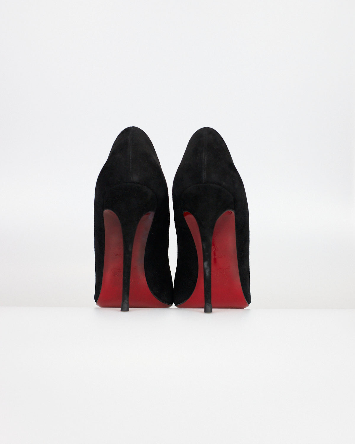 CHRISTIAN LOUBOUTIN Kate 100 Suede Pumps - Size 39