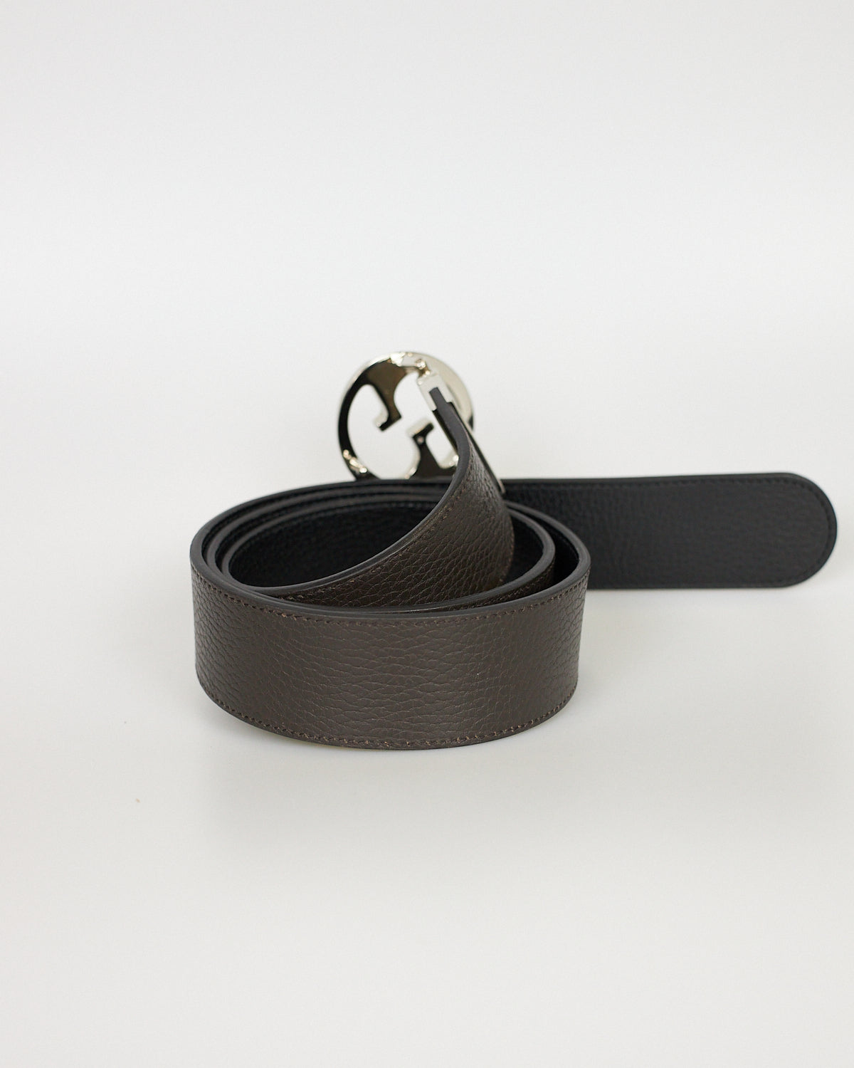 Gucci Reversible Belt In Black And Brown