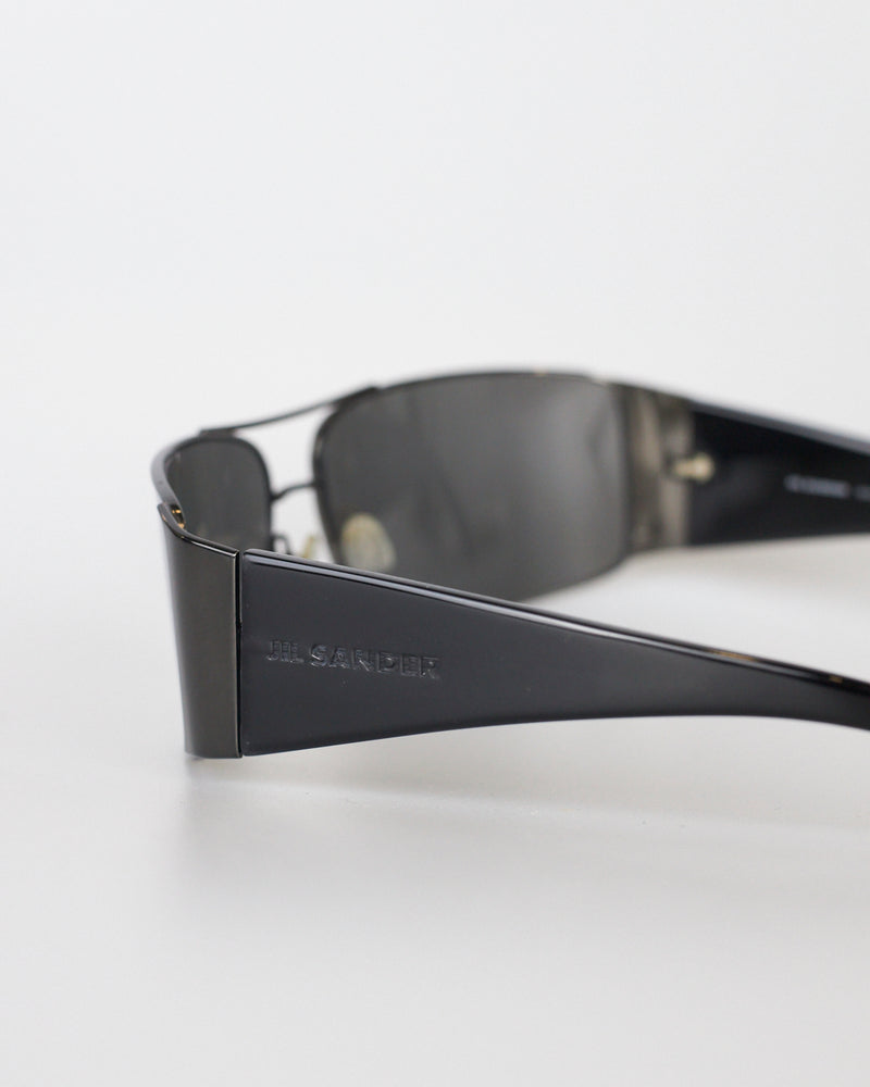 Óculos de sol vintage Jil Sander em preto