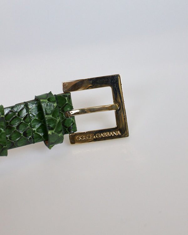 Dolce&Gabbana Green Vintage Belt