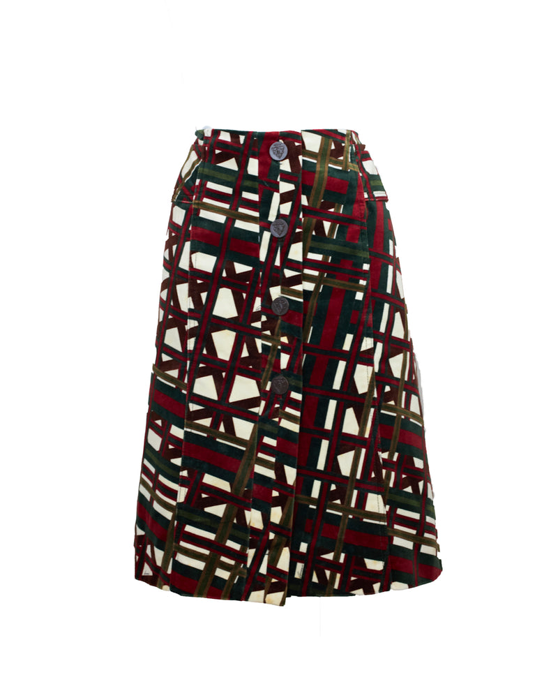 Gucci Velvet Vintage Skirt