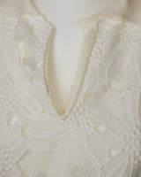 Blumarine White Embroidered Blouse