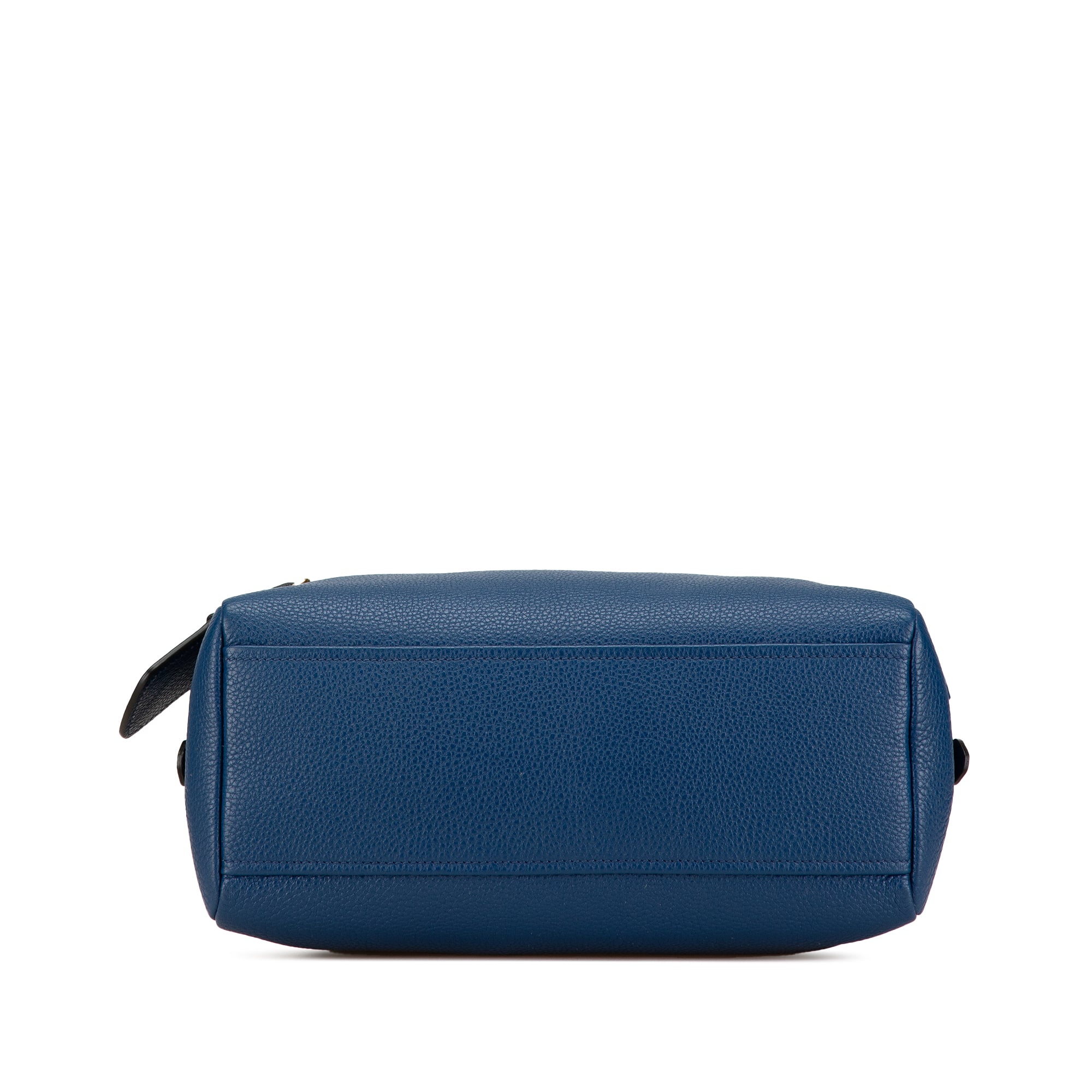 Prada Mini Vitello Phenix Bauletto Satchel In Blue