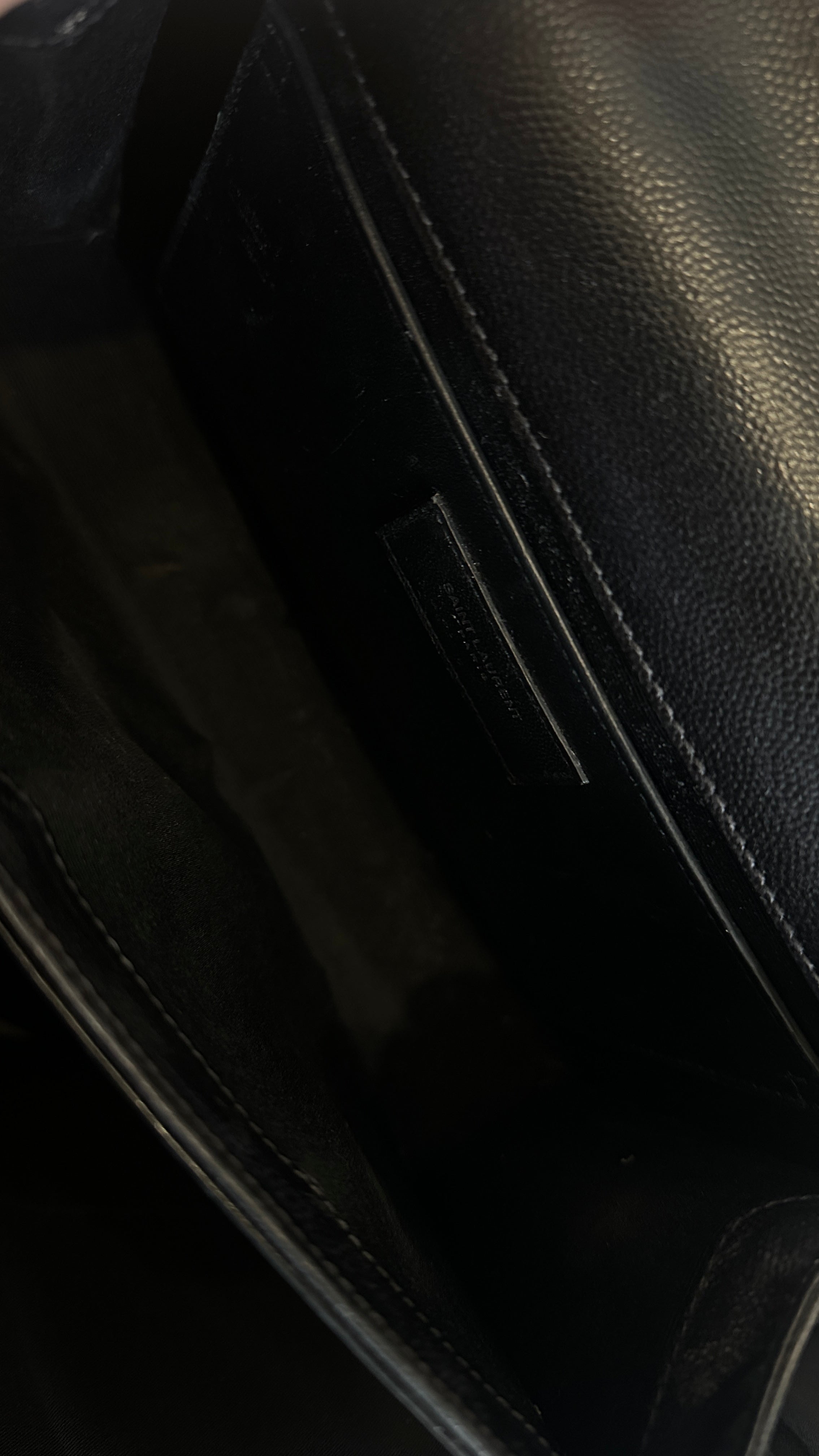 SAINT LAURENT KATE MEDIUM CHAIN BAG IN BLACK