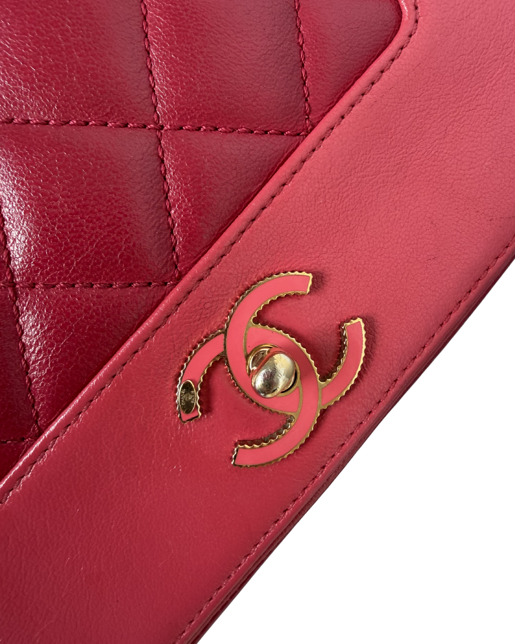 CHANEL SMALL MADMOISELLE VINTAGE BAG QUILTED SHEEPSKIN IN PINK