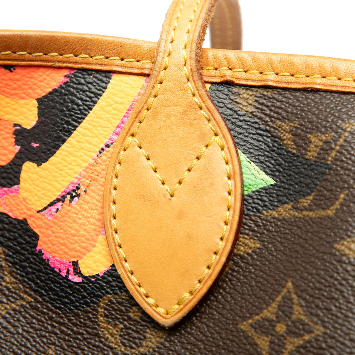 Louis Vuitton ouis Vuitton x Stephen Sprouse Roses Neverfull MM Brown - Rare