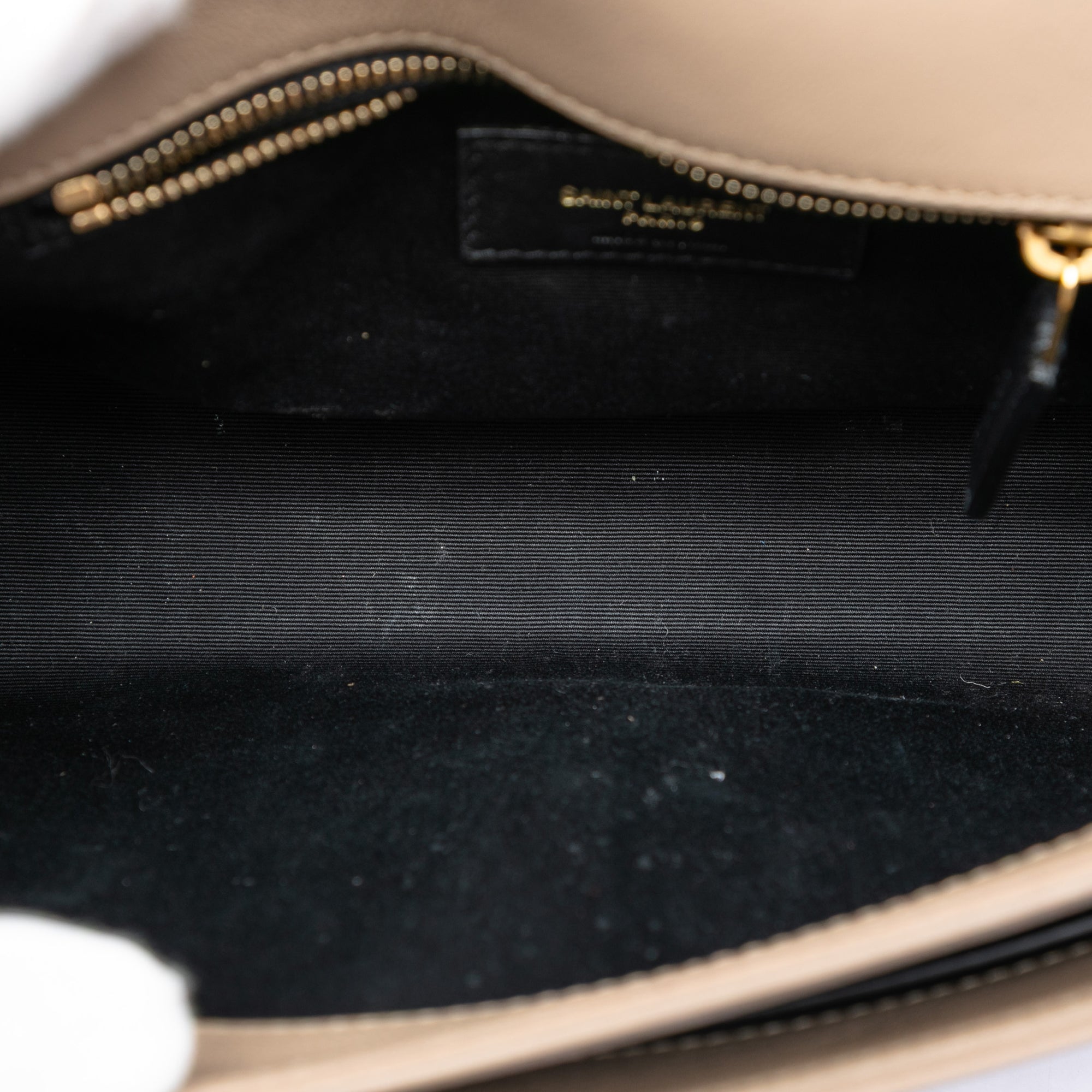 Saint Laurent Mini Quilted Lambskin Becky Chain Shoulder Bag Brown