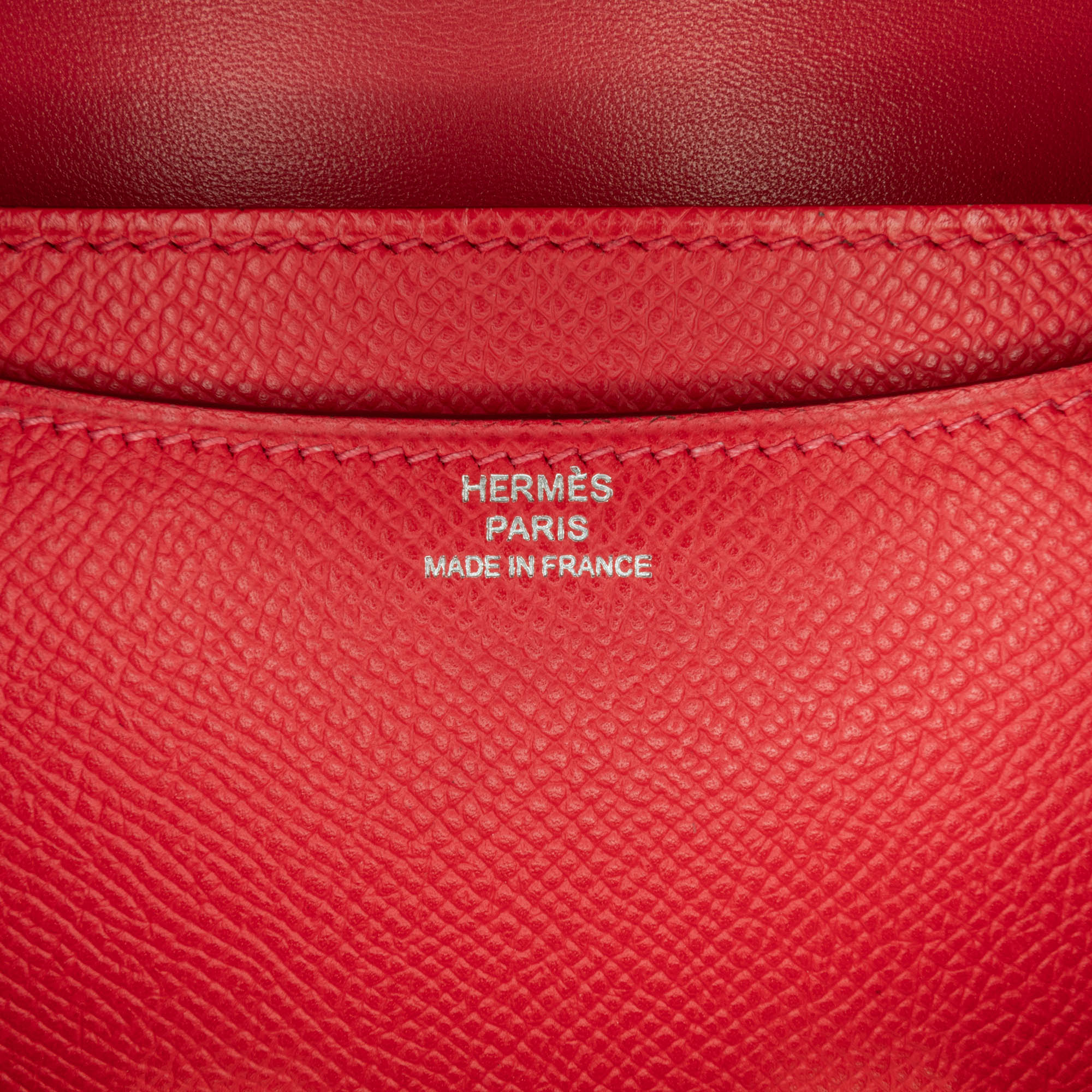 Hermès Mini Epsom Constance 18 In Red