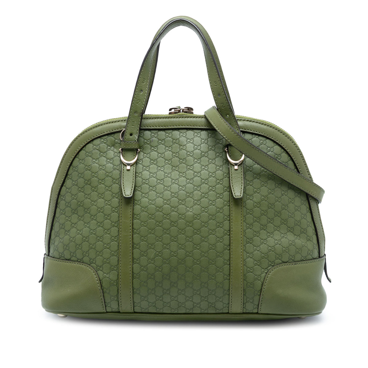 Gucci Small Microguccissima Nice Dome Satchel Green