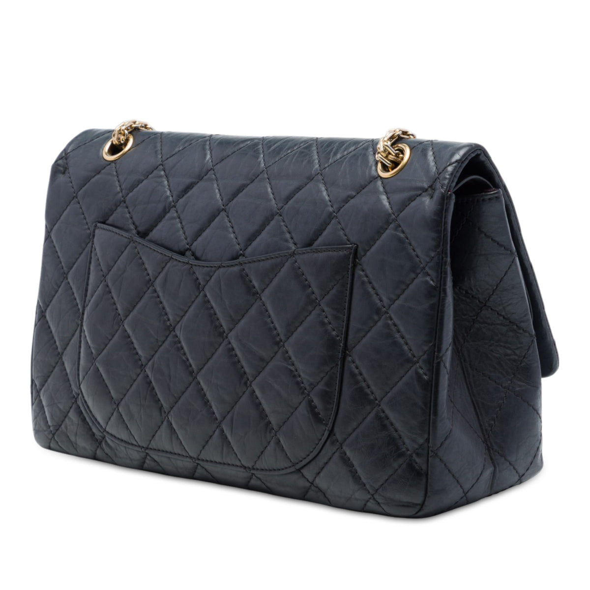 Chanel Quilted Calfskin Reissue 2.55 Double Flap 227 in Black