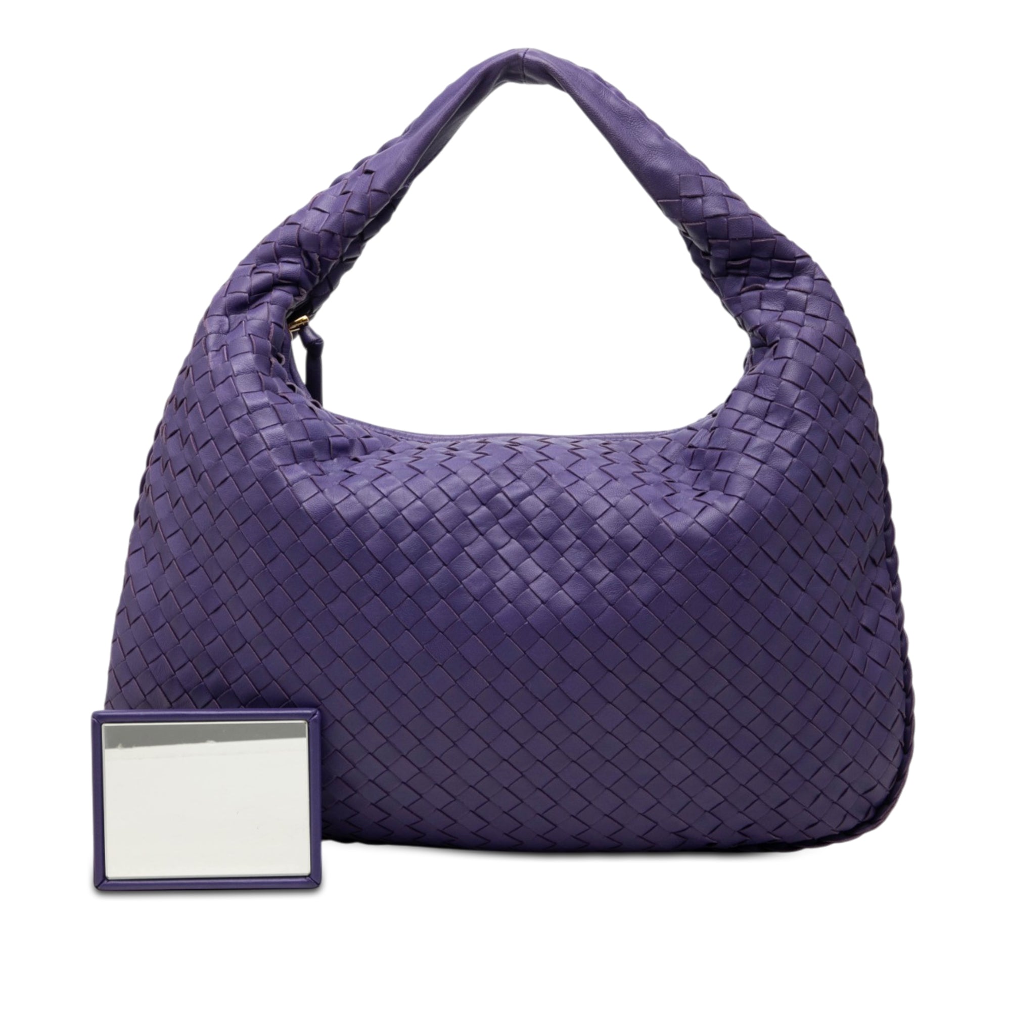 Bottega Veneta Small Nappa Intrecciato Veneta Hobo Purple