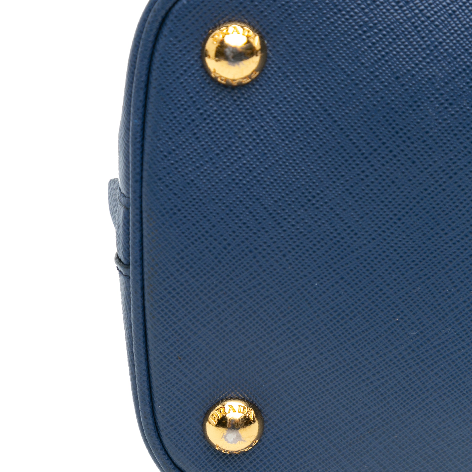 Prada Medium Saffiano Lux Promenade Satchel In Blue