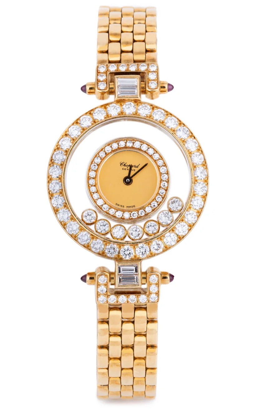 CHOPARD HAPPY DIAMONDS WATCH 18K GOLD
